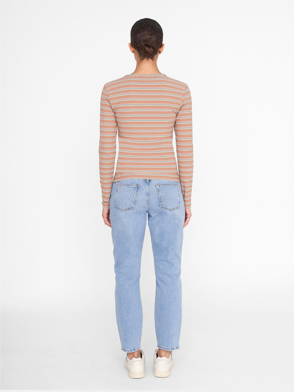 Noisy May Maglietta marrone a righe Noisy May Stevie