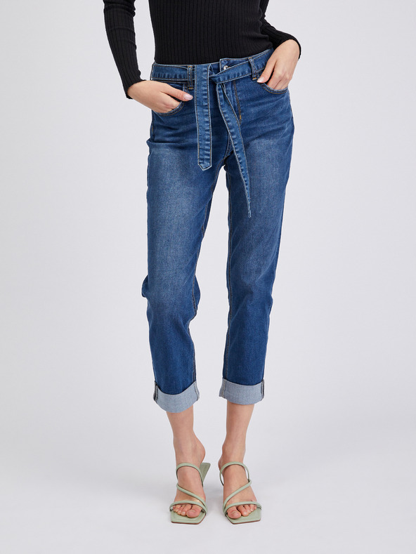 Orsay Jeans boyfriend cropped da donna blu scuro ORSAY