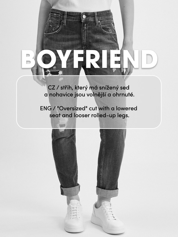 Orsay Jeans boyfriend cropped da donna blu scuro ORSAY