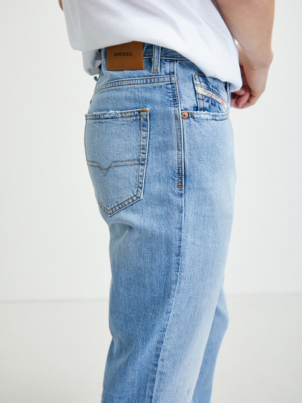 Diesel Jeans skinny strappati da uomo blu chiaro Diesel Mharky