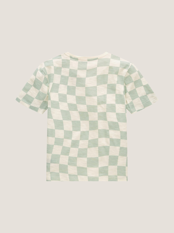 Tom Tailor Camicia a quadri da bambino Tom Tailor verde e crema