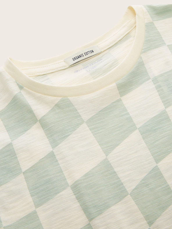 Tom Tailor Camicia a quadri da bambino Tom Tailor verde e crema