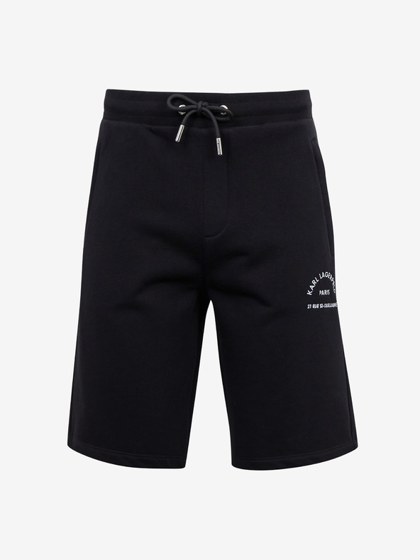 Karl Lagerfeld Pantaloni da uomo neri con cappuccio KARL LAGERFELD