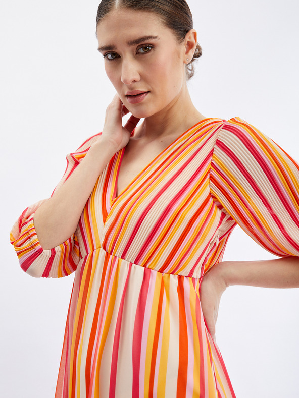 Orsay Maxi abito a righe rosa e arancione da donna ORSAY