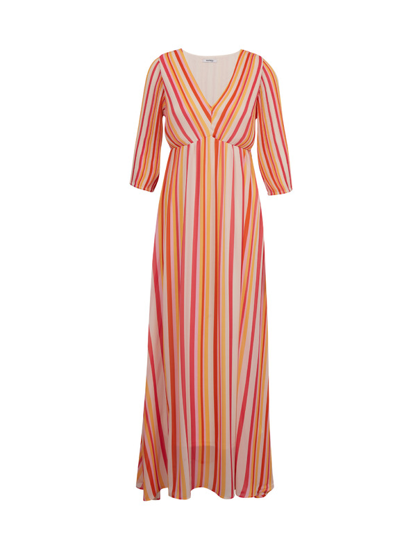 Orsay Maxi abito a righe rosa e arancione da donna ORSAY