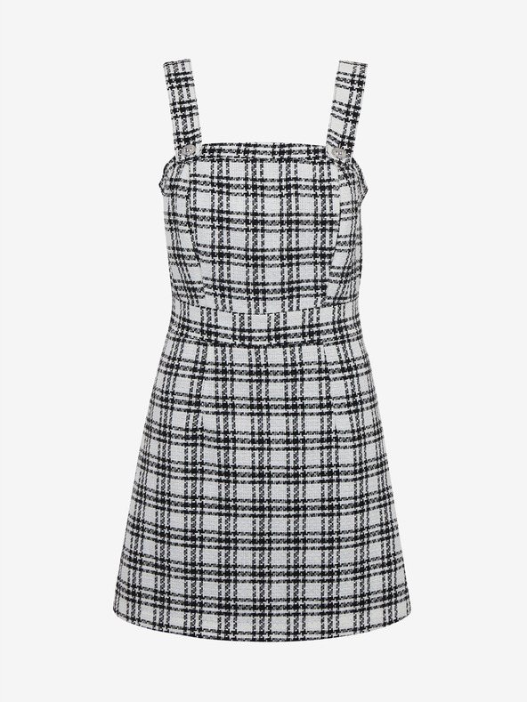 Orsay Abito a quadri da donna bianco e nero ORSAY