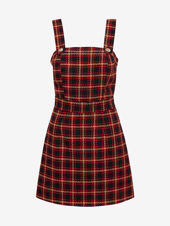 Orsay Abito a quadri rosso e nero da donna ORSAY