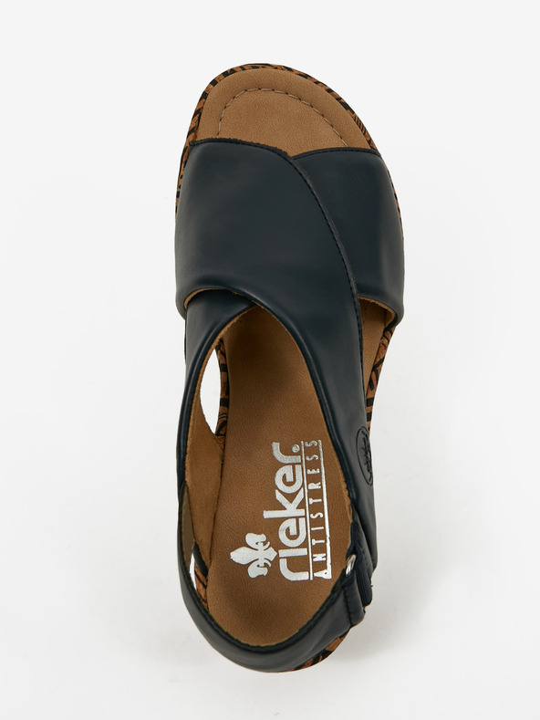 Rieker Sandali con zeppa da donna blu scuro Rieker