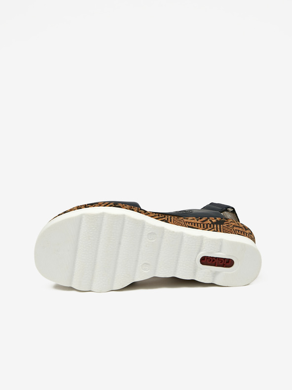 Rieker Sandali con zeppa da donna blu scuro Rieker