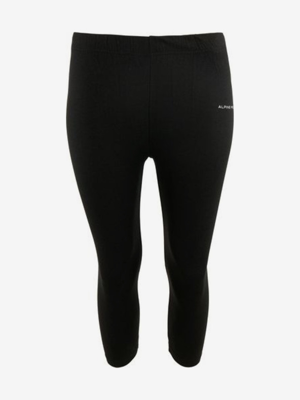 ALPINE PRO Leggings sportivi a tre quarti da donna neri ALPINE PRO Dagana