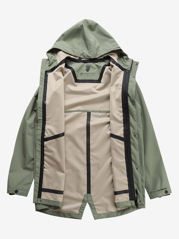 ALPINE PRO Giacca impermeabile da uomo con membrana ptx ALPINE PRO PERFET verde