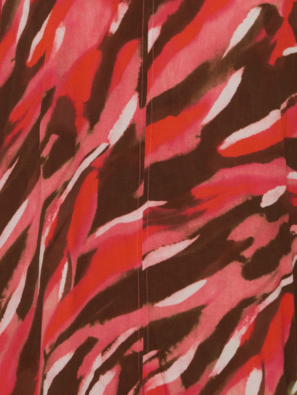 Fransa Maxi abito fantasia marrone e rosso da donna Fransa