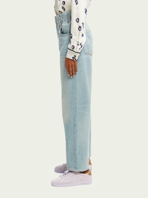Scotch & Soda Jeans a gamba larga da donna blu chiaro Scotch & Soda