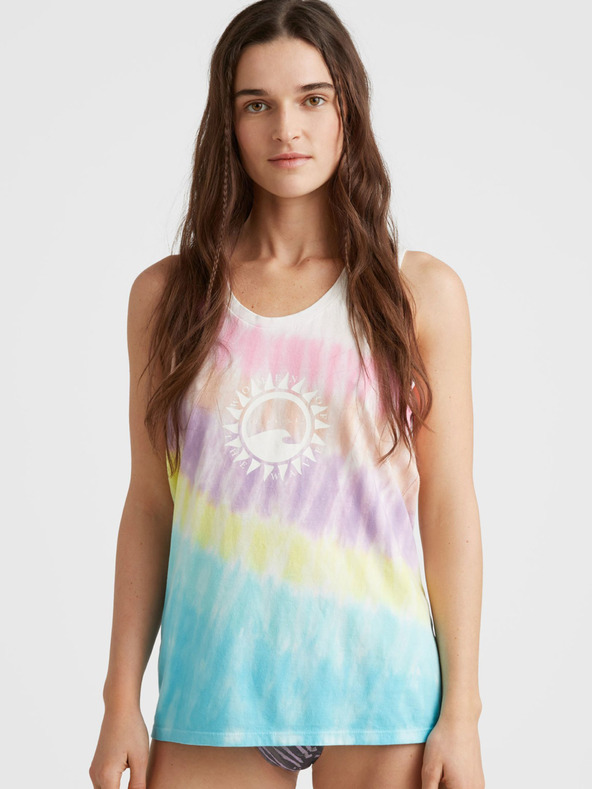 O'Neill Canotta O'Neill WOW TANKTOP rosa e turchese da donna