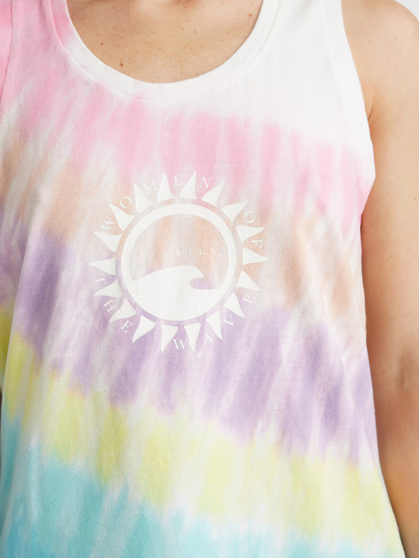 O'Neill Canotta O'Neill WOW TANKTOP rosa e turchese da donna