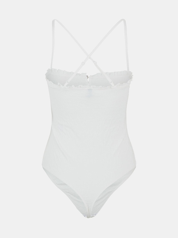 Pieces Body bianco da donna Pezzi Foglia