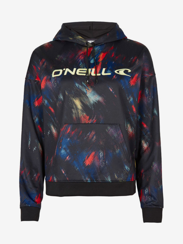 O'Neill Felpa con cappuccio blu e nera da donna O'Neill RUTILE HOODED FLEECE