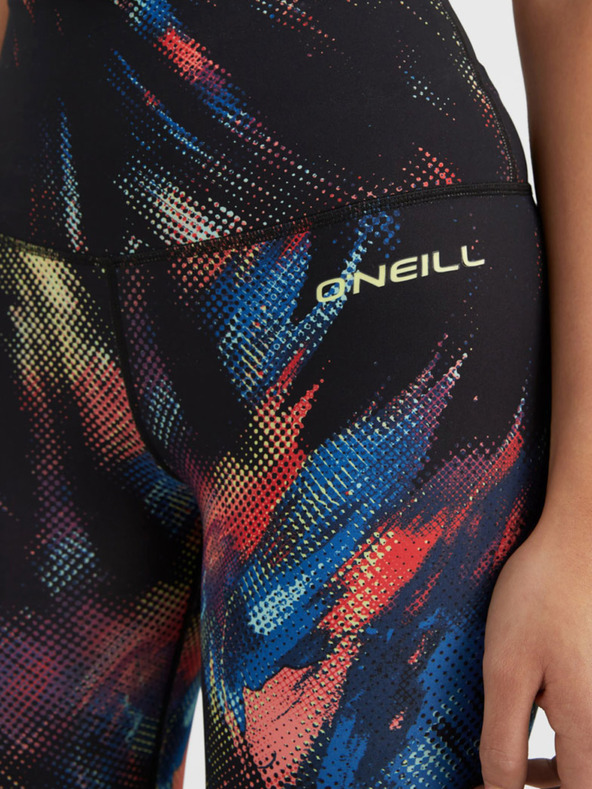 O'Neill Leggings rossi e neri da donna a fantasia O'Neill ACTIVE LEGGING