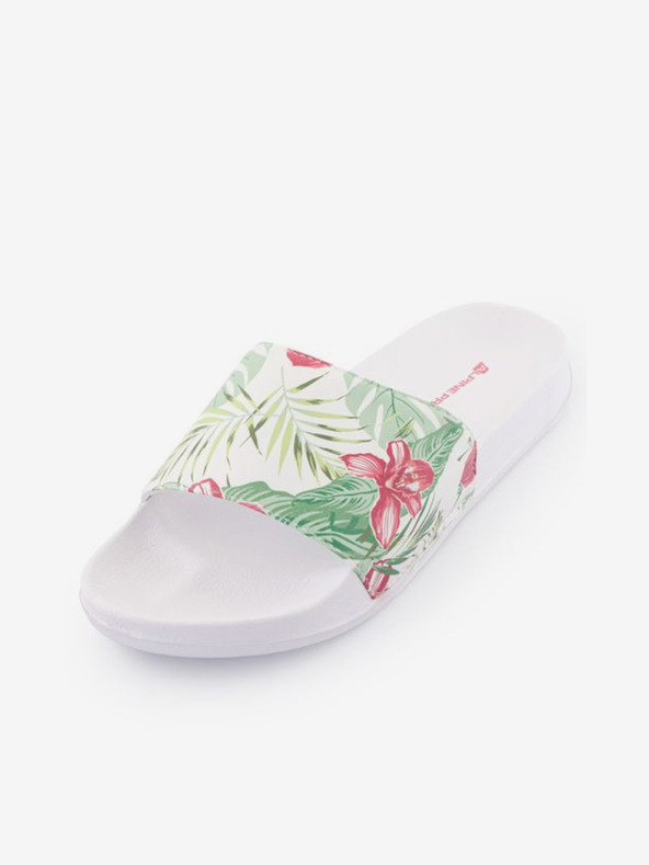 ALPINE PRO Pantofole bianche a fantasia da donna ALPINE PRO Barletta