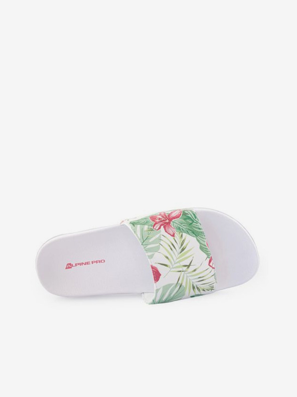 ALPINE PRO Pantofole bianche a fantasia da donna ALPINE PRO Barletta