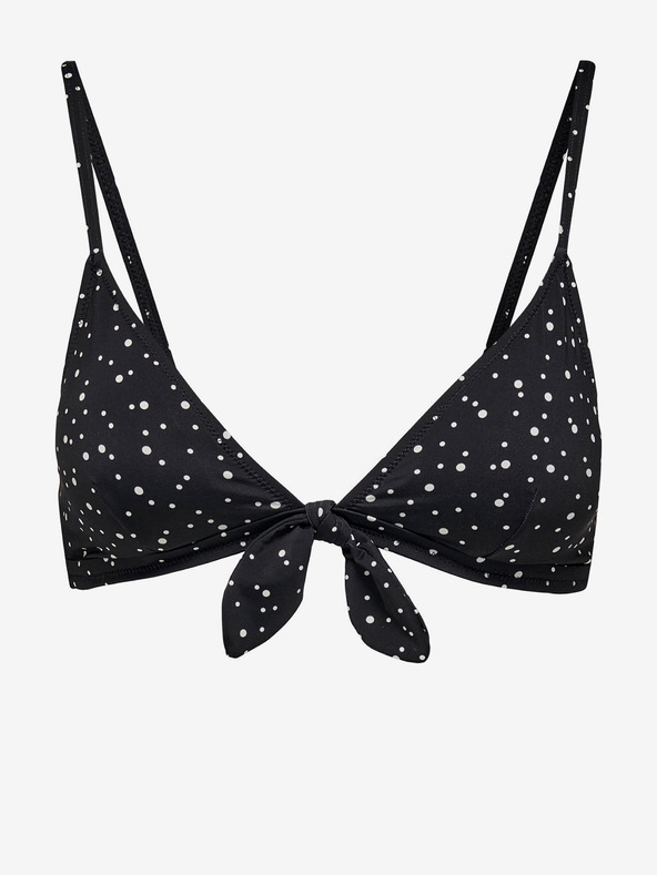 ONLY Top bikini nero a pois da donna ONLY Nitan