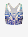 Dedoles Reggiseno sportivo allegro da donna bianco e blu Dedoles Chakra Mandala