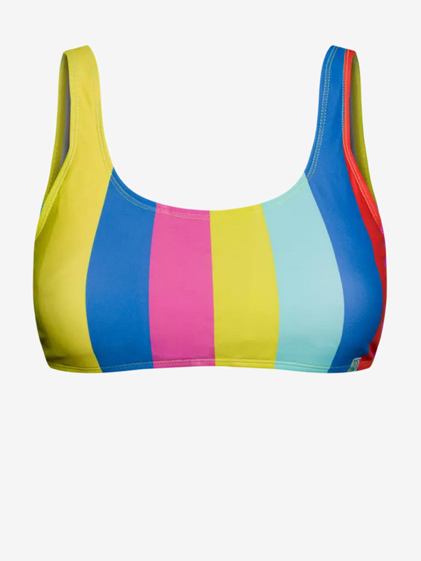 Dedoles Top bikini allegro donna Dedoles blu e giallo Strisce estive