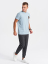 Ombre Clothing Maglietta blu chiaro da uomo Ombre Clothing
