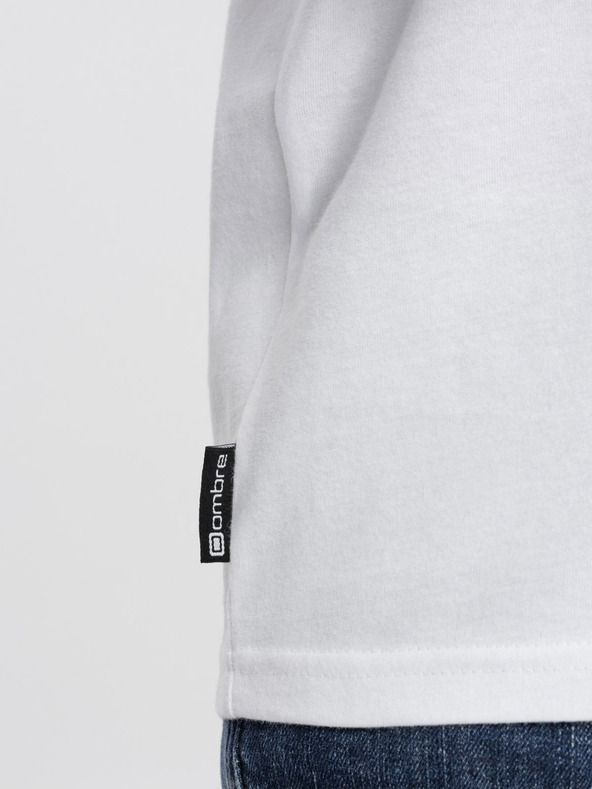 Ombre Clothing Maglietta bianca da uomo Ombre Clothing