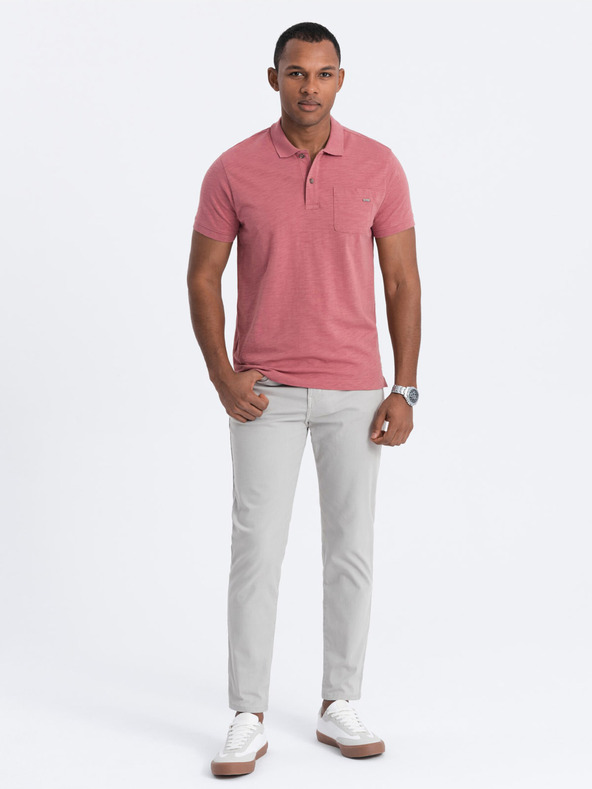 Ombre Clothing Pantaloni chino grigio chiaro da uomo Abbigliamento Ombre