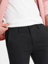 Ombre Clothing Pantaloni chino grigio scuro da uomo Ombre Clothing