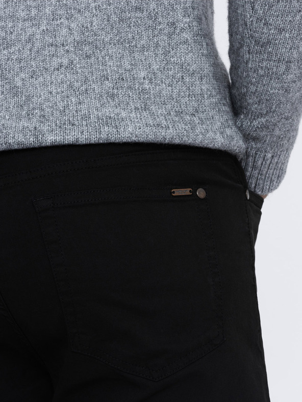 Ombre Clothing Pantaloni chino neri da uomo Ombre Clothing