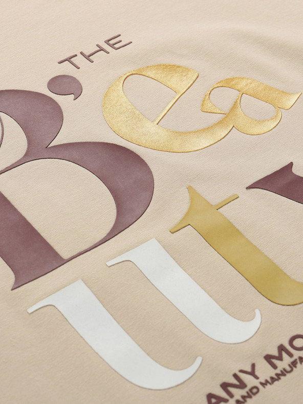 NAX Maglietta NAX NERGA beige da donna