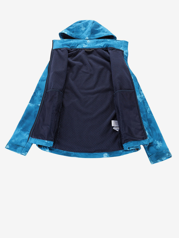 ALPINE PRO Giacca softshell blu da donna a fantasia ALPINE PRO HOORA