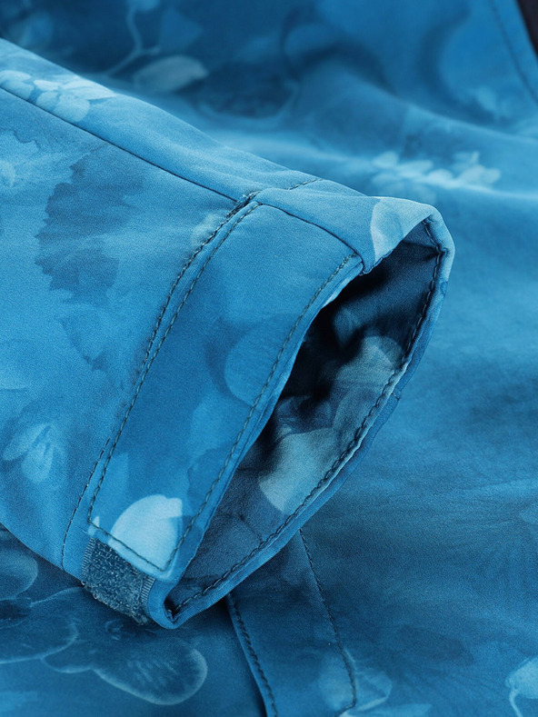 ALPINE PRO Giacca softshell blu da donna a fantasia ALPINE PRO HOORA