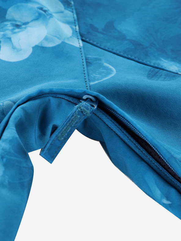 ALPINE PRO Giacca softshell blu da donna a fantasia ALPINE PRO HOORA