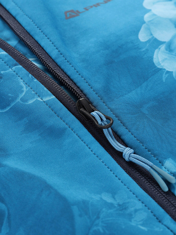 ALPINE PRO Giacca softshell blu da donna a fantasia ALPINE PRO HOORA