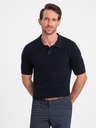 Ombre Clothing Polo da uomo blu scuro Ombre Clothing