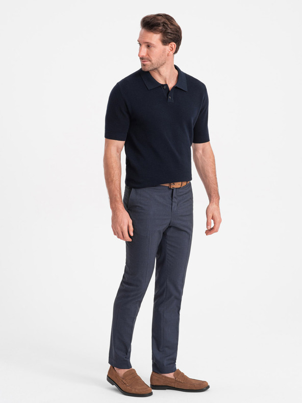 Ombre Clothing Polo da uomo blu scuro Ombre Clothing