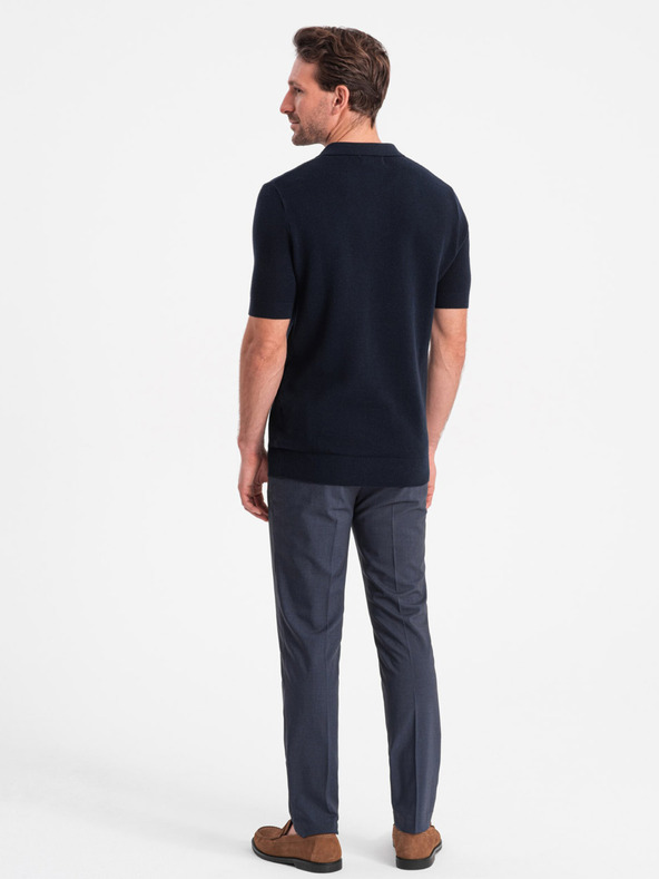 Ombre Clothing Polo da uomo blu scuro Ombre Clothing