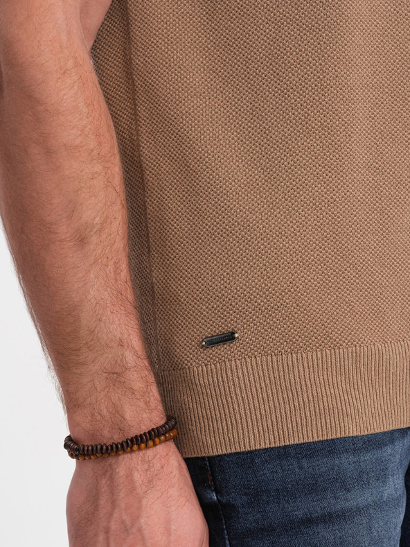 Ombre Clothing Polo marrone chiaro da uomo Abbigliamento Ombre