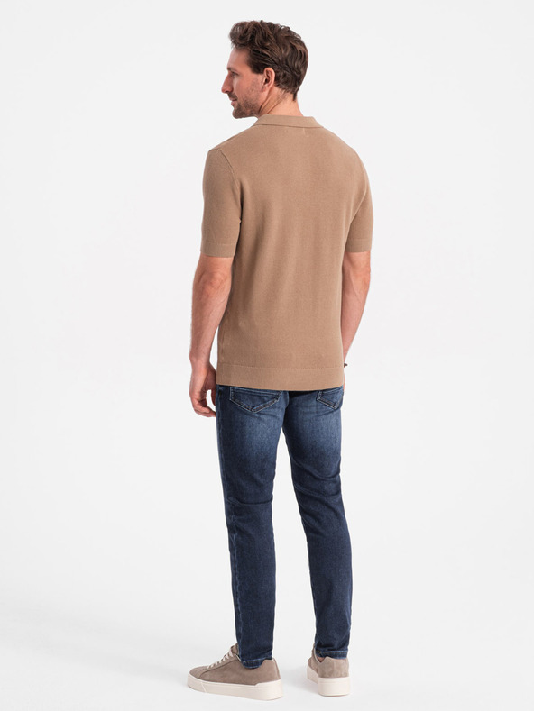 Ombre Clothing Polo marrone chiaro da uomo Abbigliamento Ombre