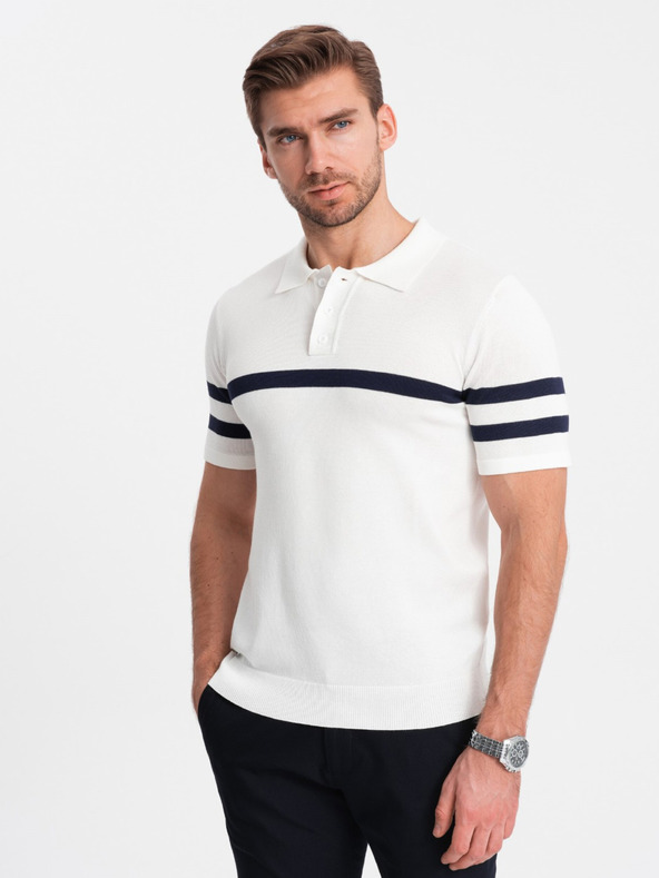 Ombre Clothing Polo bianca da uomo Ombre Clothing