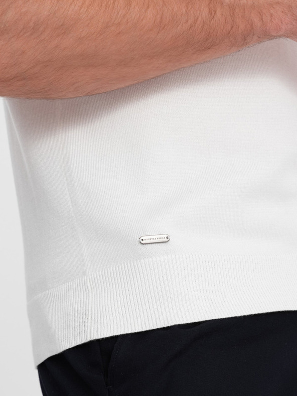 Ombre Clothing Polo bianca da uomo Ombre Clothing