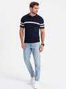 Ombre Clothing Polo blu scuro da uomo Ombre Clothing