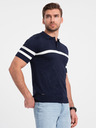Ombre Clothing Polo blu scuro da uomo Ombre Clothing