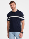 Ombre Clothing Polo blu scuro da uomo Ombre Clothing
