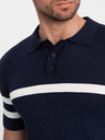 Ombre Clothing Polo blu scuro da uomo Ombre Clothing