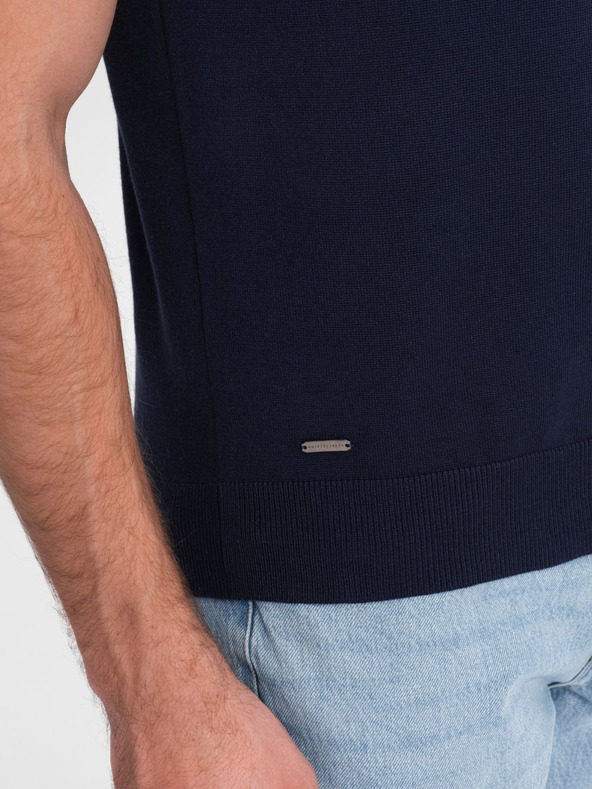 Ombre Clothing Polo blu scuro da uomo Ombre Clothing