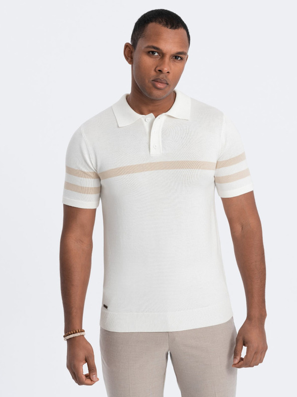 Ombre Clothing Polo da uomo crema Abbigliamento Ombre